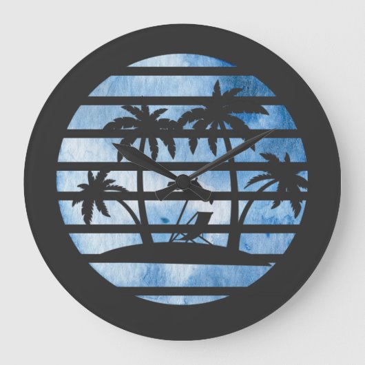 PALM TREES GROTE KLOK (Voorkant)