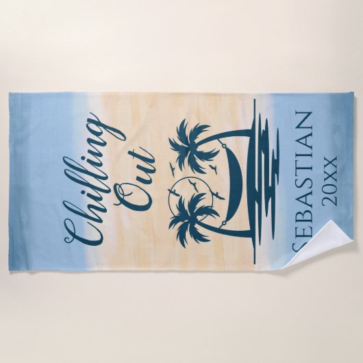 Palm Trees Hammock Beach Strandlaken (Voorkant)