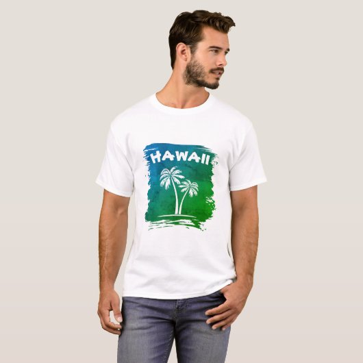 Palm Trees Hawaii T-Shirt (Voorkant volledig)
