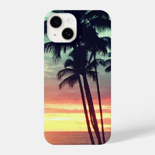 Palm Trees Hawaiian Sunset Phone Case iPhone 14 Hoesje