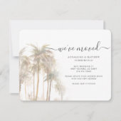 Palm Trees hebben Tropisch bewogen. Notitiekaartje (Voorkant)