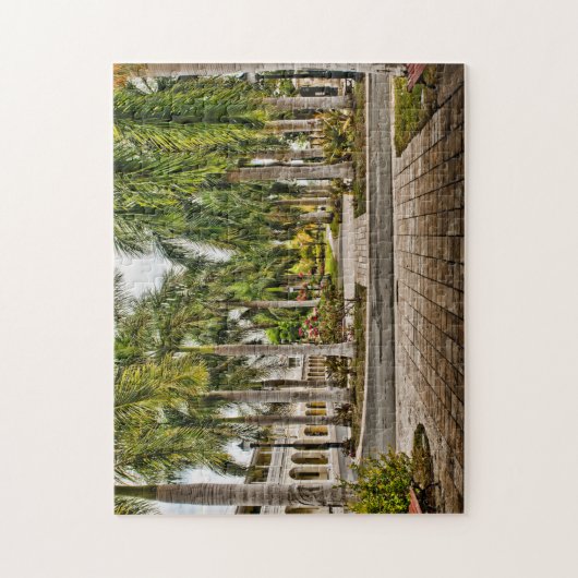 Palm Trees Historic Frederiksted US Maagdeneilande Legpuzzel (Verticaal)