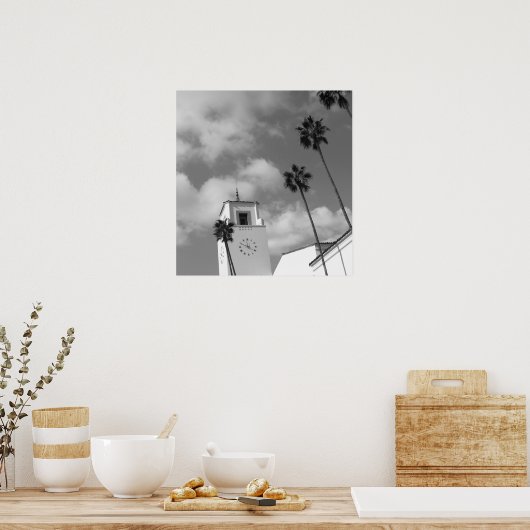 Palm Trees in Los Angeles Poster (Keuken)