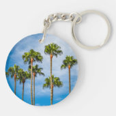 Palm Trees in San Diego, Californië Sleutelhanger (Achterkant)