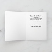 Palm Trees in the Sunset Birthday Card Kaart (Binnen)