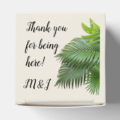 Palm Trees laat persoonlijke fortuinboxen op maat Bedankdoosjes (Bovenkant)