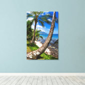 Palm Trees langs Hideaways Beach Canvas Afdruk (Insitu (Houten vloer))