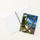 Palm Trees langs Hideaways Beach Notitieboek (Binnen)