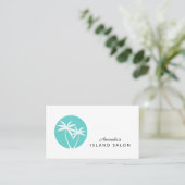 Palm Trees Logo Island Lifestyle Visitekaartje (Staand voorkant)
