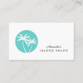 Palm Trees Logo Island Lifestyle Visitekaartje (Voorkant)