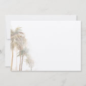 Palm Trees Modern Tropical Save The Date (Achterkant)