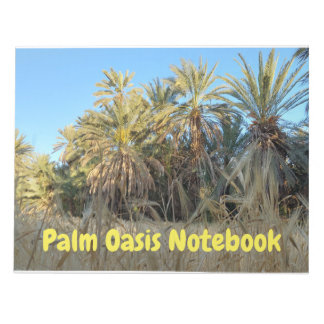 Palm trees oasis notebook notitieblok