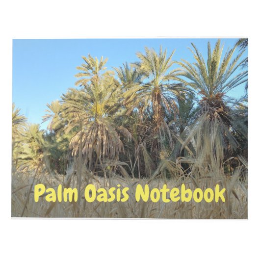 Palm trees oasis notebook notitieblok (Voorkant)