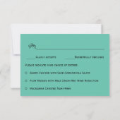 Palm Trees Ocean Destination Wedding RSVP (Achterkant)