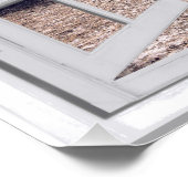 Palm Trees Ocean Uitzicht Fake Window Poster (Hoek)