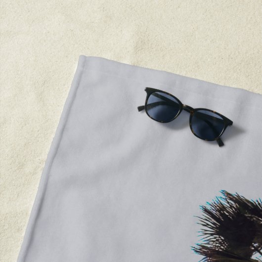 Palm Trees Oceanside Strandlaken (In situ)