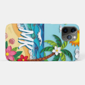 Palm Trees on the Beach Personalized Case-Mate iPhone Case (Achterkant (horizontaal))