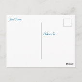 Palm Trees on the Beach | Saying Hi Briefkaart (Achterkant)