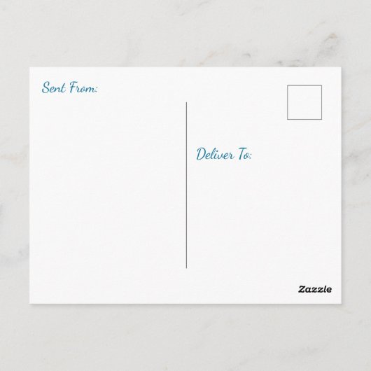 Palm Trees on the Beach | Saying Hi Briefkaart (Achterkant)