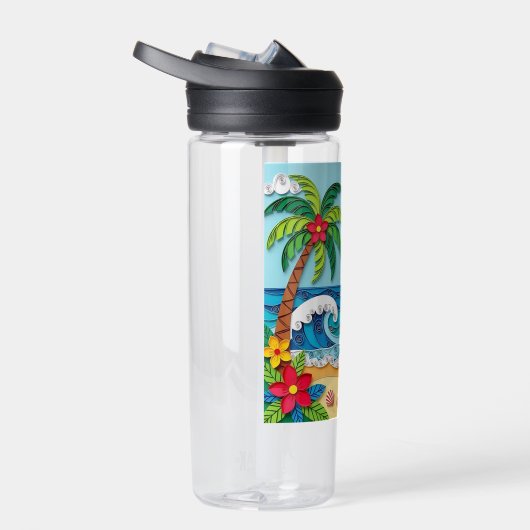 Palm Trees on the Beach Waterfles (Rechts)