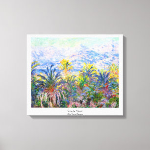 Palm Trees op Bordighera Claude Monet Canvas Afdruk