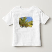 Palm Trees op een Honduras White Sand Beach Kinder Shirts (Voorkant)