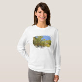 Palm Trees op een Honduras White Sand Beach T-shirt (Voorkant volledig)
