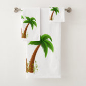 Palm Trees Originele Badhanddoek Set Bad Handdoek (Insitu)