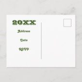 Palm Trees Paradise Familiereünie Aankondiging Briefkaart (Achterkant)