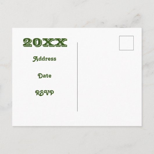 Palm Trees Paradise Familiereünie Aankondiging Briefkaart (Achterkant)