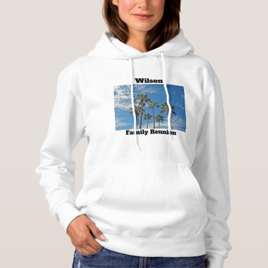 Palm Trees Paradise Family Reunion Keepomwille Hoodie (Voorkant)