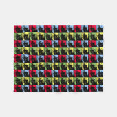 Palm Trees Pattern Fleece Deken (Voorkant (Horizontaal))