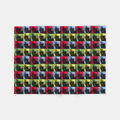 Palm Trees Pattern Fleece Deken (Voorkant (Horizontaal))
