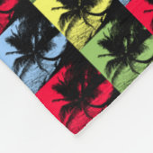 Palm Trees Pattern Fleece Deken (Hoek)