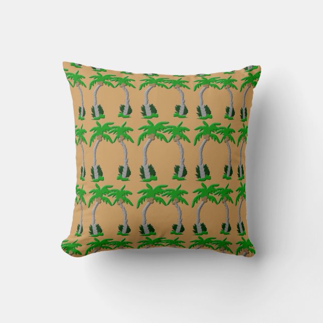 Palm Trees Pattern Pillow Kussen (Voorkant)