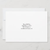 Palm Trees Peach Yellow Ombre Reception slechts Kaart (Achterkant)