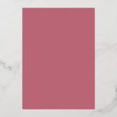 Palm Trees Pink Wedding Folie Uitnodiging (Achterkant)