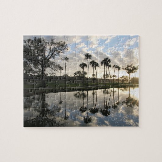 Palm Trees Reflection Puzzle Legpuzzel (Horizontaal)