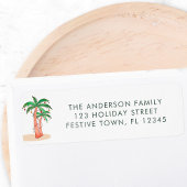 Palm Trees Return-adres Etiket
