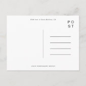 Palm Trees Santa Barbara Beach Waterverf Travel Uitnodiging Briefkaart (Achterkant)