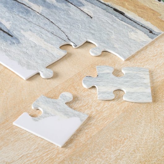 Palm Trees Santa Barbara Californische Waterverf Legpuzzel (Zijkant)