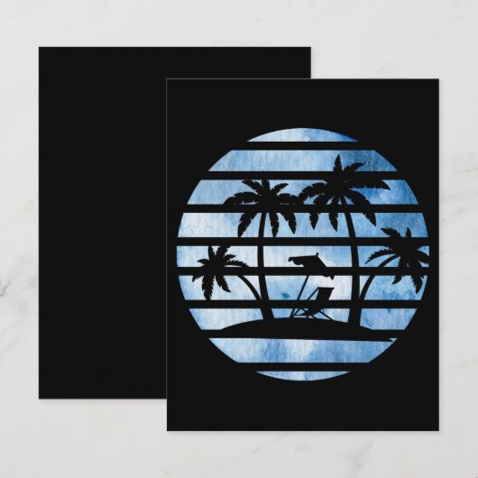 PALM TREES SAVE THE DATE (Voorkant / Achterkant)