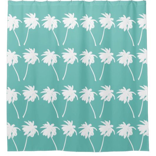 Palm Trees Shower Curtain Douchegordijn (Voorkant)