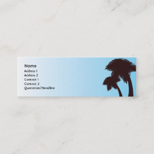 Palm Trees - Skinny Mini Visitekaartje