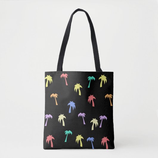 Palm Trees Sunny Canvas tas (Voorkant)