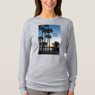 Palm Trees Sunrise Destin Florid Shirt met lange m