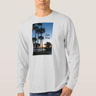 Palm Trees Sunrise Destin T-shirt met lange mouwen