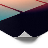 Palm Trees Sunset Art Poster (Hoek)