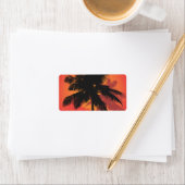 Palm Trees Sunset Silhouettes Etiket (Insitu)