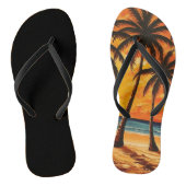 Palm Trees Sunset Teenslippers (Voetbed)